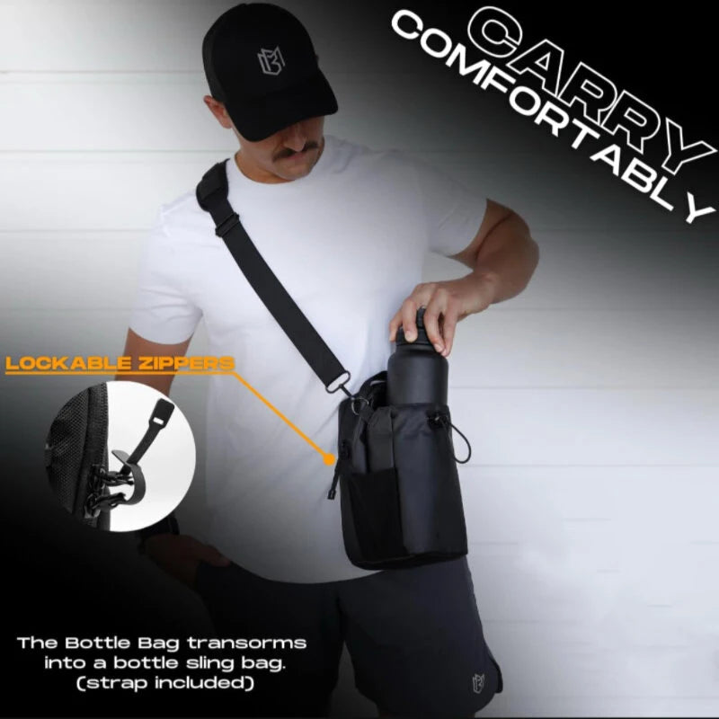 2025 New Magnetic Water Bottle Pouch Bag Gym-specific Water Cup Holder With Strong Magnet